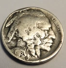 1916 D Buffalo Nickel Coin G -VG Damaged