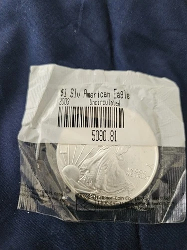 New Listing2003 American Silver Eagle 1 Oz Silver Dollar BU Coin Uncirculated