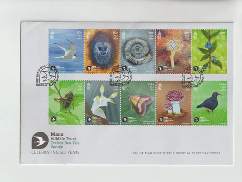 GB Isle of Man 2023 Manx Wildlife Trust FDC per scan