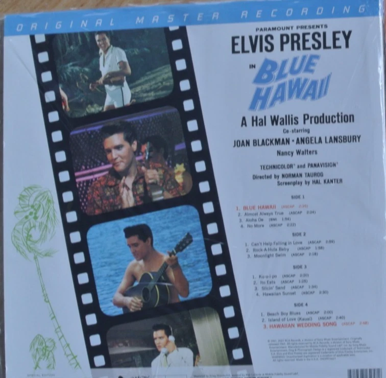 ELVIS PRESLEY Blue Hawaii Soundtrack 2-LP Ltd MFSL Vinyl MoFi