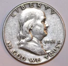 1951-P Franklin Half Dollar (Circulated) - #0263EB
