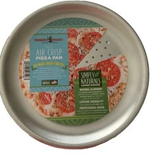 4) Nordic Ware Simply Naturals  9" Pizza Crisper Pans (in 2 packs) Aluminum New