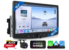 Eonon UX6SK Plus 10.1" 6+64 2DIN Car Stereo Wireless CarPlay Android Auto 4G GPS