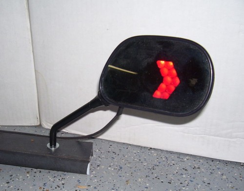 mirrors motorcycle, scooter, Muth LED turn signal glass