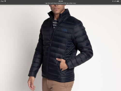 thin black north face jacket