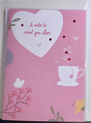 Encouragement Thinking of You Card! A Note to Send You Cheer!