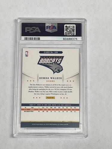 2012-13 NBA Hoops - #230 Kemba Walker (RC) PSA 8.5 - Photo 2 sur 2