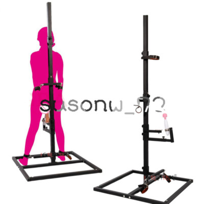 Stand Metal Frame Female Slaves Torture Binding Restraint Training Hancuffs New