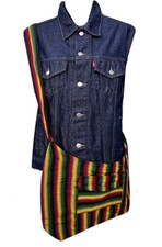 Rasta Colors Shoulder Messenger Large Bag Crossbody Bags Purse Handbag Unisex
