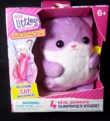 Real Littles PLUSHIES Cat mini backpack 4 surprises NEW