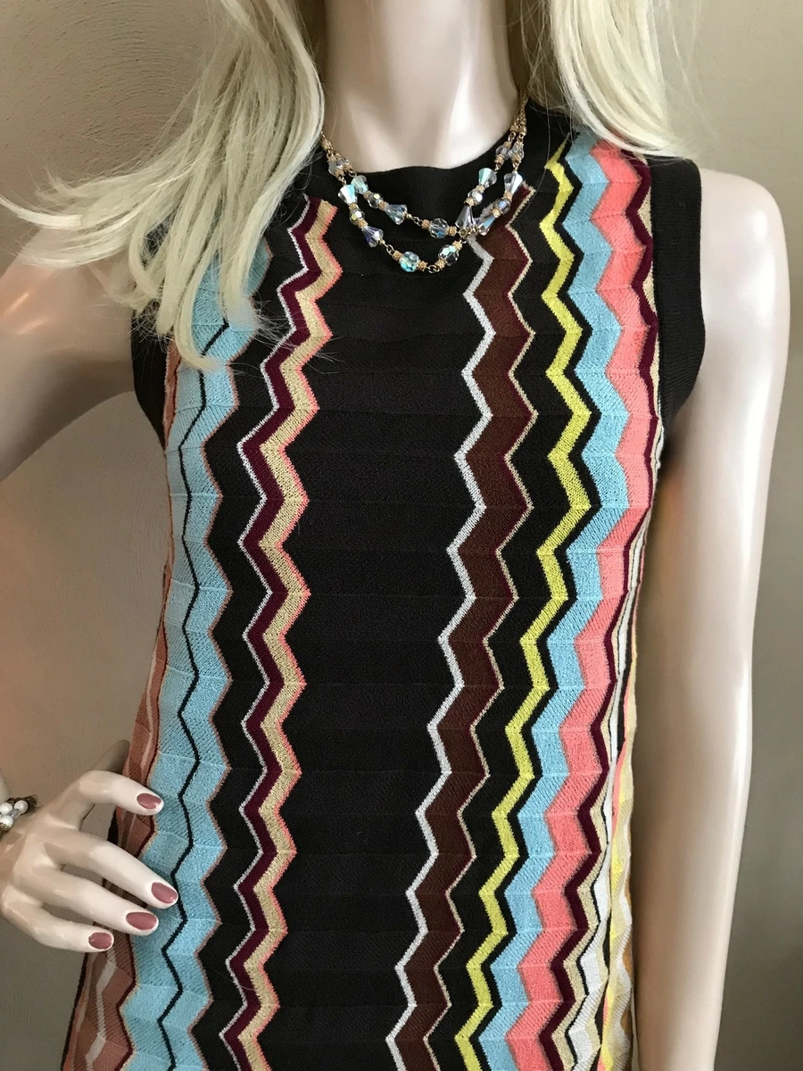 Missoni Kids zigzag-detail short-sleeve dress - White