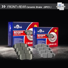 For 2016 2017 Subaru Crosstrek Front & Rear Ceramic Disc Brake Pads