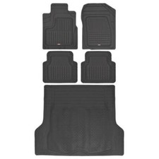 Motor Trend All Weather Rubber Car Floor Mats Cargo Trunk Liner Combo Black Motor Trend All Weather Rubber Car Floor Mats Cargo Trunk Liner Combo Black
