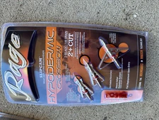 Rage Crossbow Hypodermic Deer hunting Broadheads 100 Grain steel 2"  Slipcam