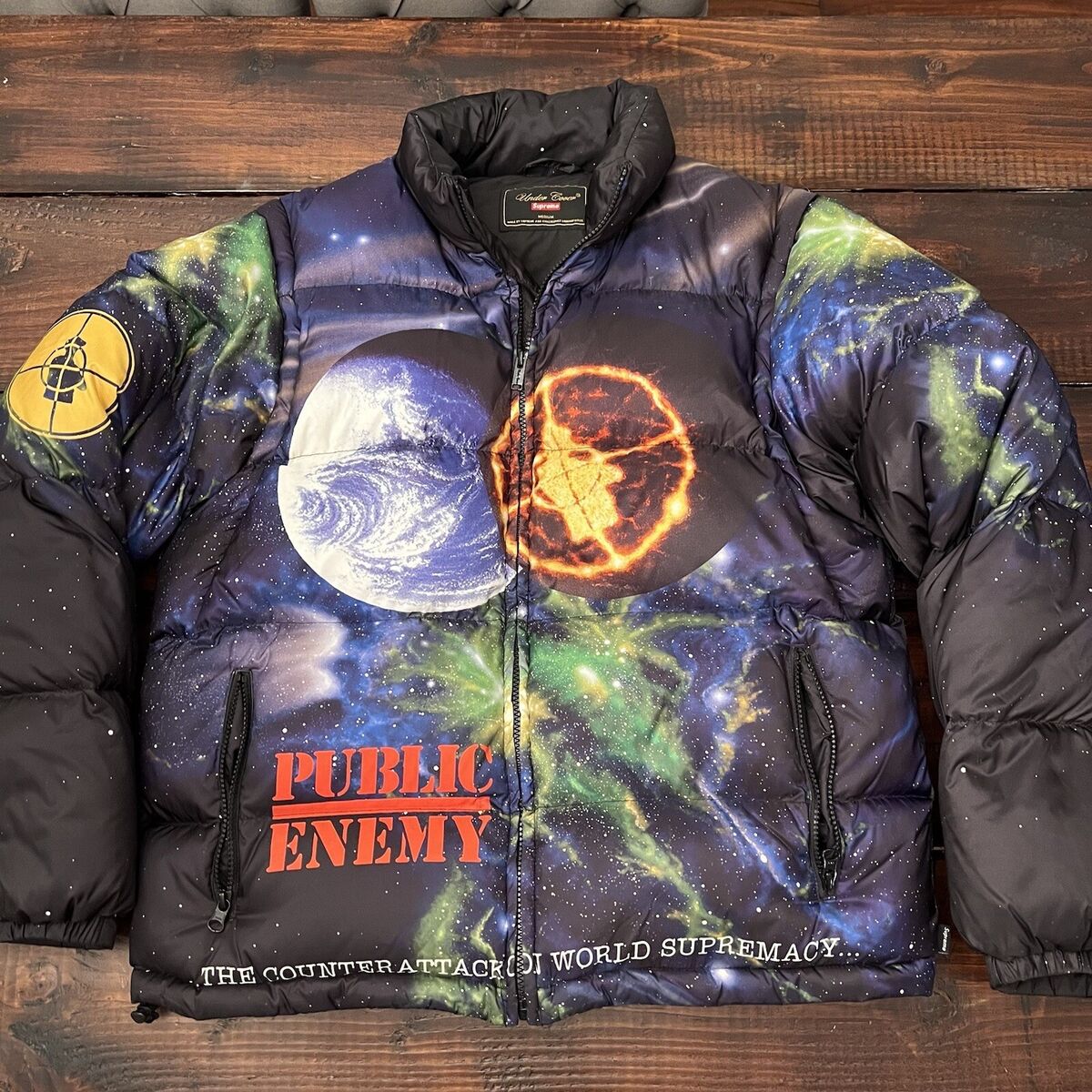 Supreme UNDERCOVER Public Enemy Down Puffer Jacket Size Supreme UNDERCOVER Public Enemy Down Puffer Jacket Size