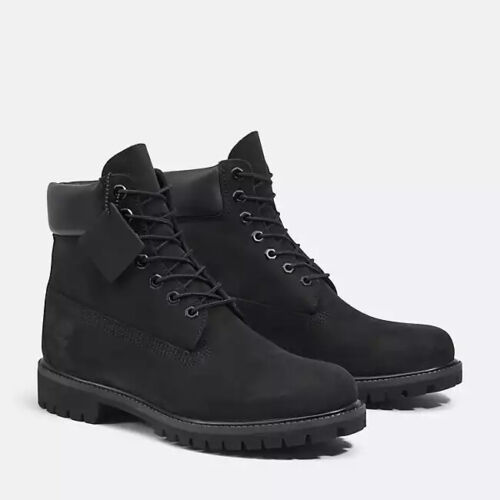 Timberland 6-Inch Premium TB010073-001 Men's Black Leather Waterproof Boots T101 - Picture 7 of 42