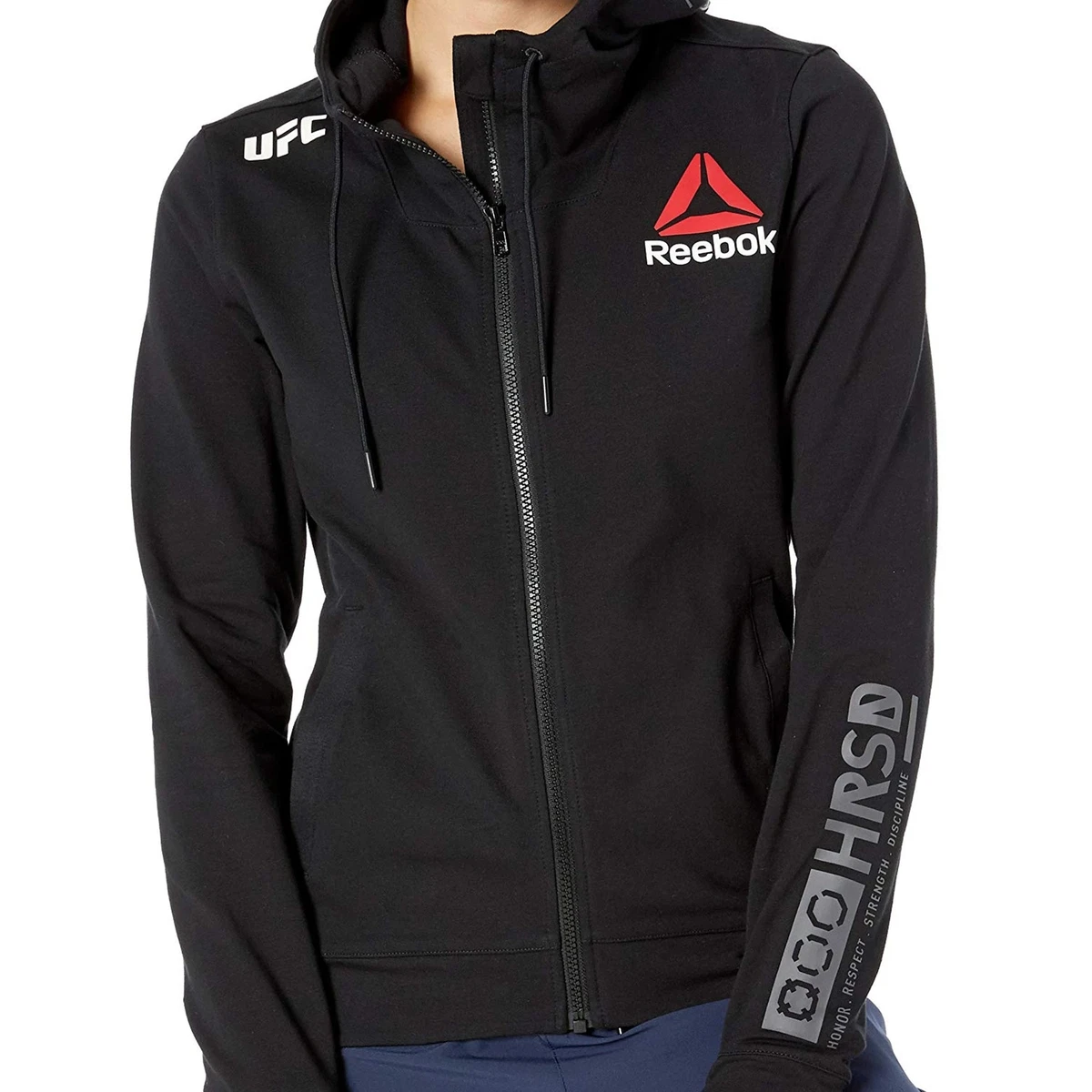 Reebok ufc hoodie grey sale