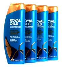 4 Royal Oils Head & Shoulders 12.8 Oz Scalp Care Coconut & Apple Cider Shampoo