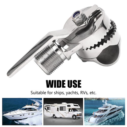 Marine VHF Antenna Mount Stainless Steel Adjustable Ratchet Mount For 7/8-1in - Photo 6/12