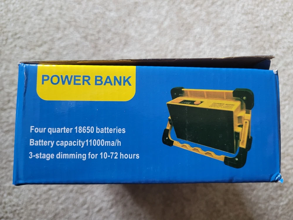 POWER BANK RECHARGEABLE PORTABLE MULTIFUNCTIONAL SPOTLIGHT - BRAND NEW