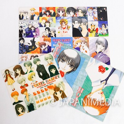 Fruits Basket Sticker sheet 3pc Set Tohru Yuki Kyo JAPAN MANGA