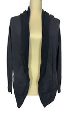 Lululemon Hooded Open Cardigan Wrap Sweater Sz 8 Dark Gray Women  s