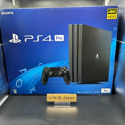 Jet Black Ps4 4k Hdr SONY PlayStation PS4 Pro 1TB CUH-7100BB01 Jet