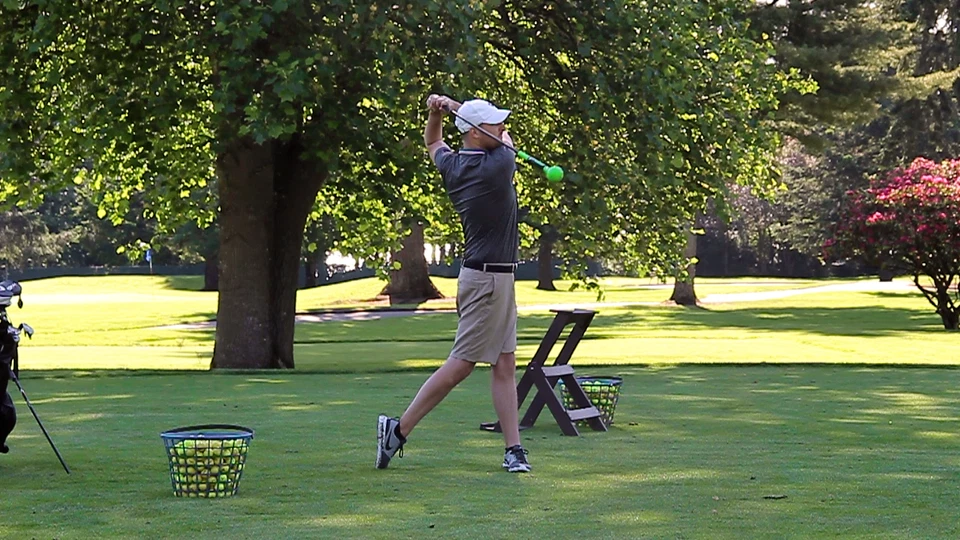 F4 节奏和灵活性高尔夫挥杆训练器 | 热身硬度棒、力量、定时 — 第 3/3 张图片