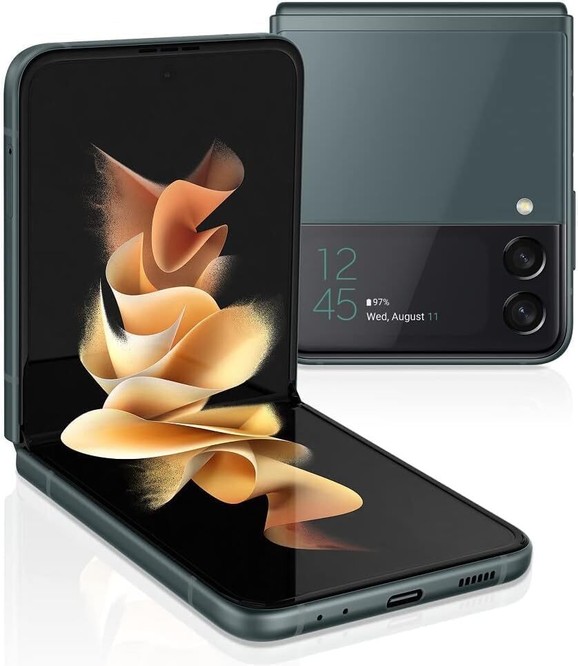 UNLOCKED - Samsung Galaxy Z Flip3 5G SM-F711U 256GB Black Cream