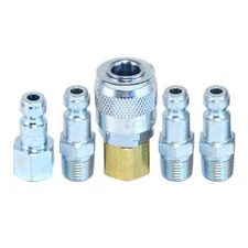 Tru-Flate Automotive Quick Coupler Air Hose Connector Fittings 1/4 NPT T Style