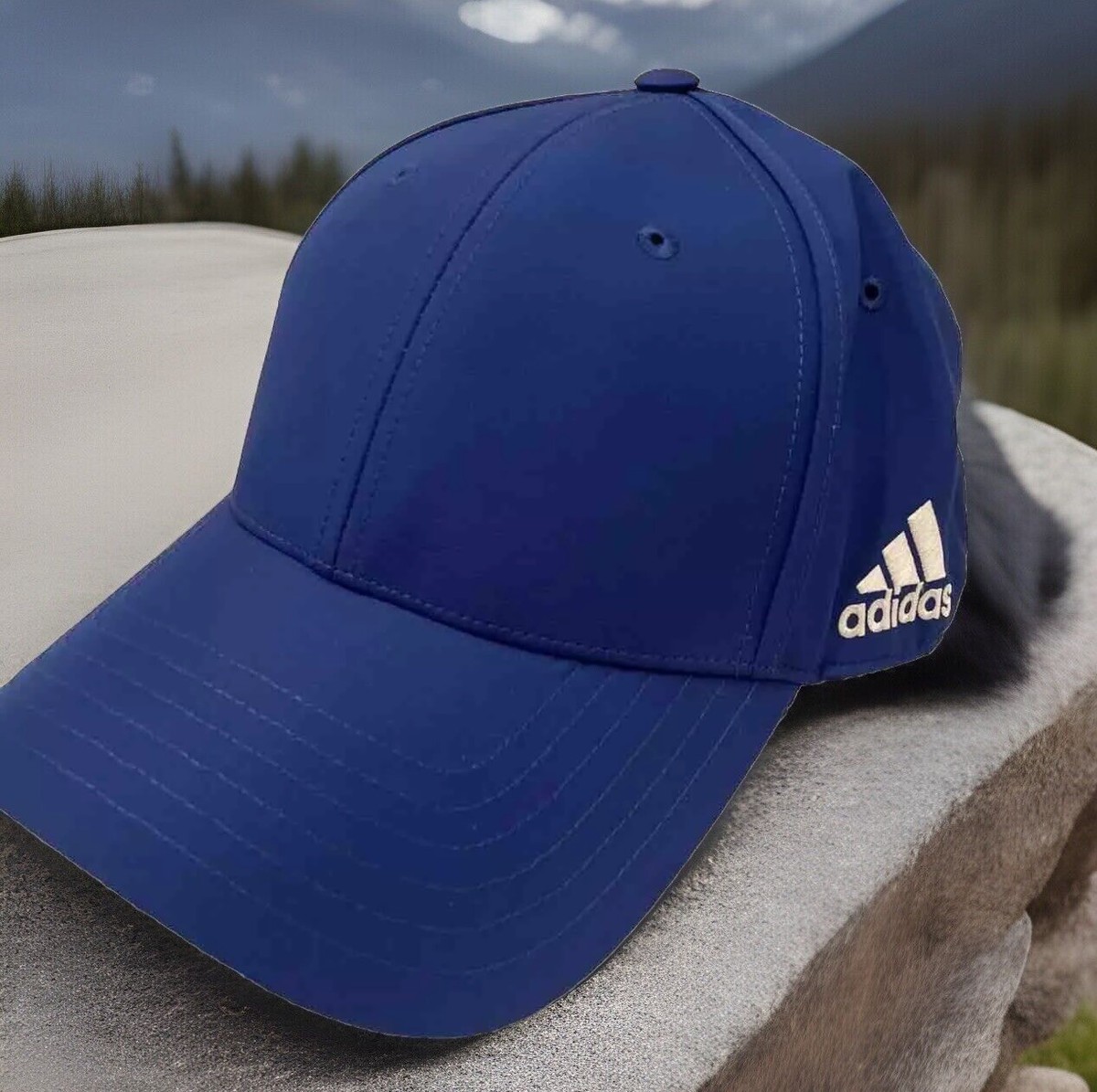 New Adidas Golf Royal Blue Blank Baseball Hat Cap Adjustable  display picture 2