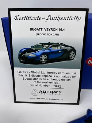 1/18 AUTOART 70957 Bugatti Veyron L'Edition Centenaire (Italian Red/ A – Network Shuttle Diecast Model