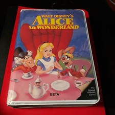 Walt Disney Alice In Wonderland BETA, Black Diamond/Red Letter, clam shell