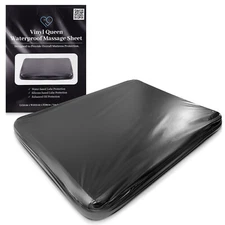 Vinyl Fitted Waterproof Sheet Queen Size Mattress Protector for Bed Wetting