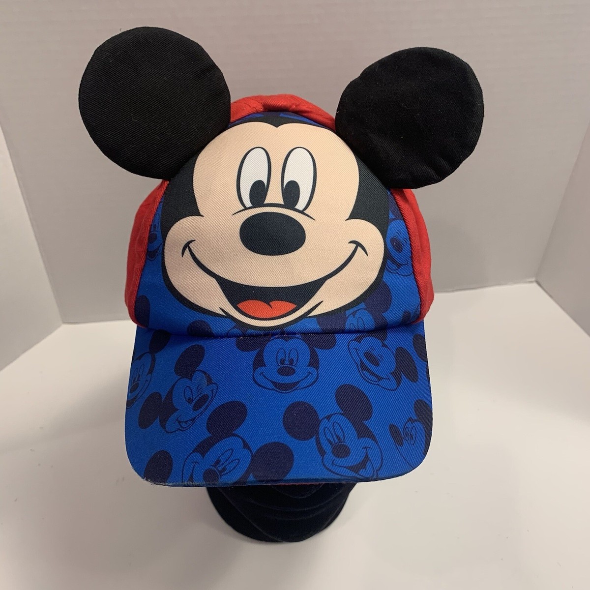 Disney Mickey Mouse Boys 3D Pop-Up Baseball Red/Blue Hat/Cap 