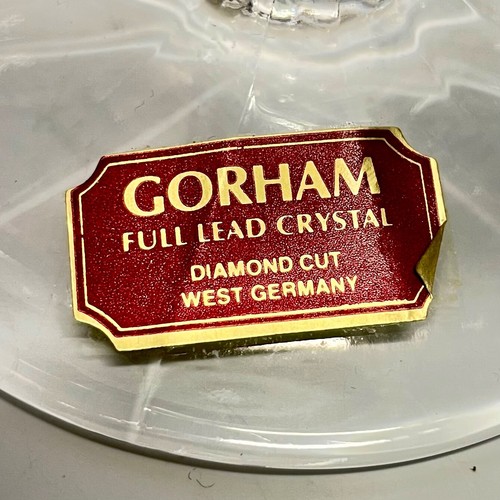 Gorham Crown Point Bicchieri da Vino Piombo Cristallo 7” Alti Set di 4 Nuovi con Etichette - Foto 7 di 7