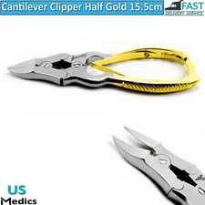 Heavy Duty Cantilever Nail Cutter Gold Color Thick Hard Toenail Clipper Trimmers