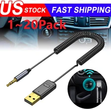 Wireless USB Bluetooth 5.0 Audio Transmitter Receiver AUX Adapter For TV Car Lot