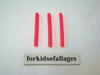 3 KNEX TRACK SPLICE PIECES Fuchsia/Off-Red Coaster Tubing Splicers/Joiners Parts