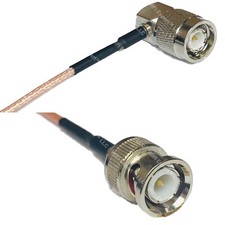RG316 TNC Male Angle to BNC MALE RF Cable Rapid-SHIP LOT