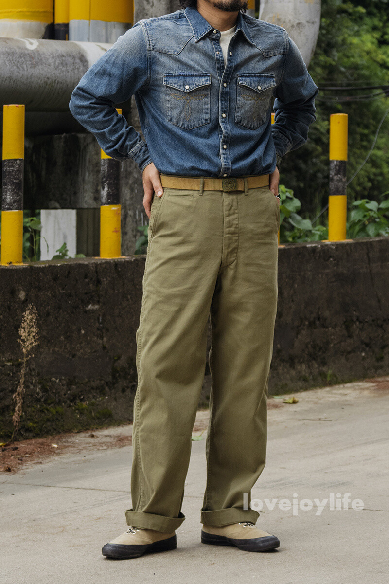パンツ vintage fatigue pants 60's Size 32X33 Authentic 1970 Vietnam War Era OG-107 Fatigue
