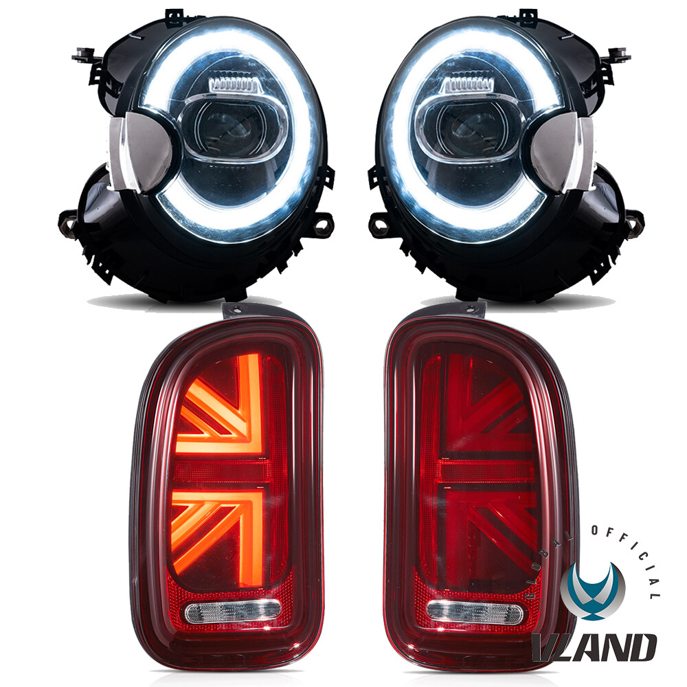 VLAND For 2007-13 Mini Cooper Clubman R55 LED Headlights Front +