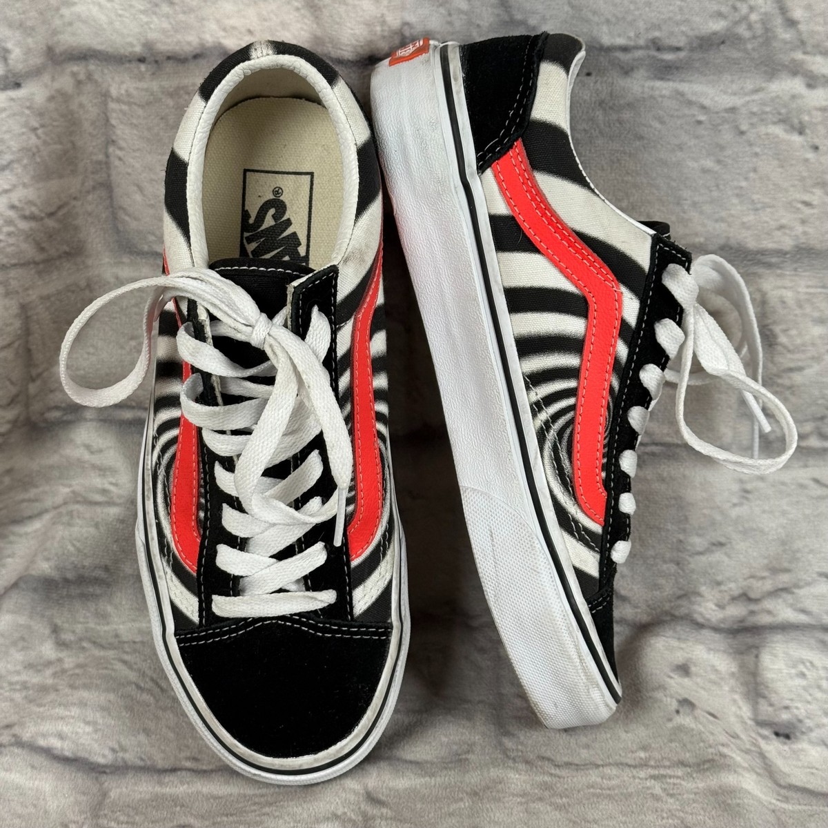 Vans Style 36 Old Skool Swirl Shoes Mens 5 Womens 6.5 Fiery