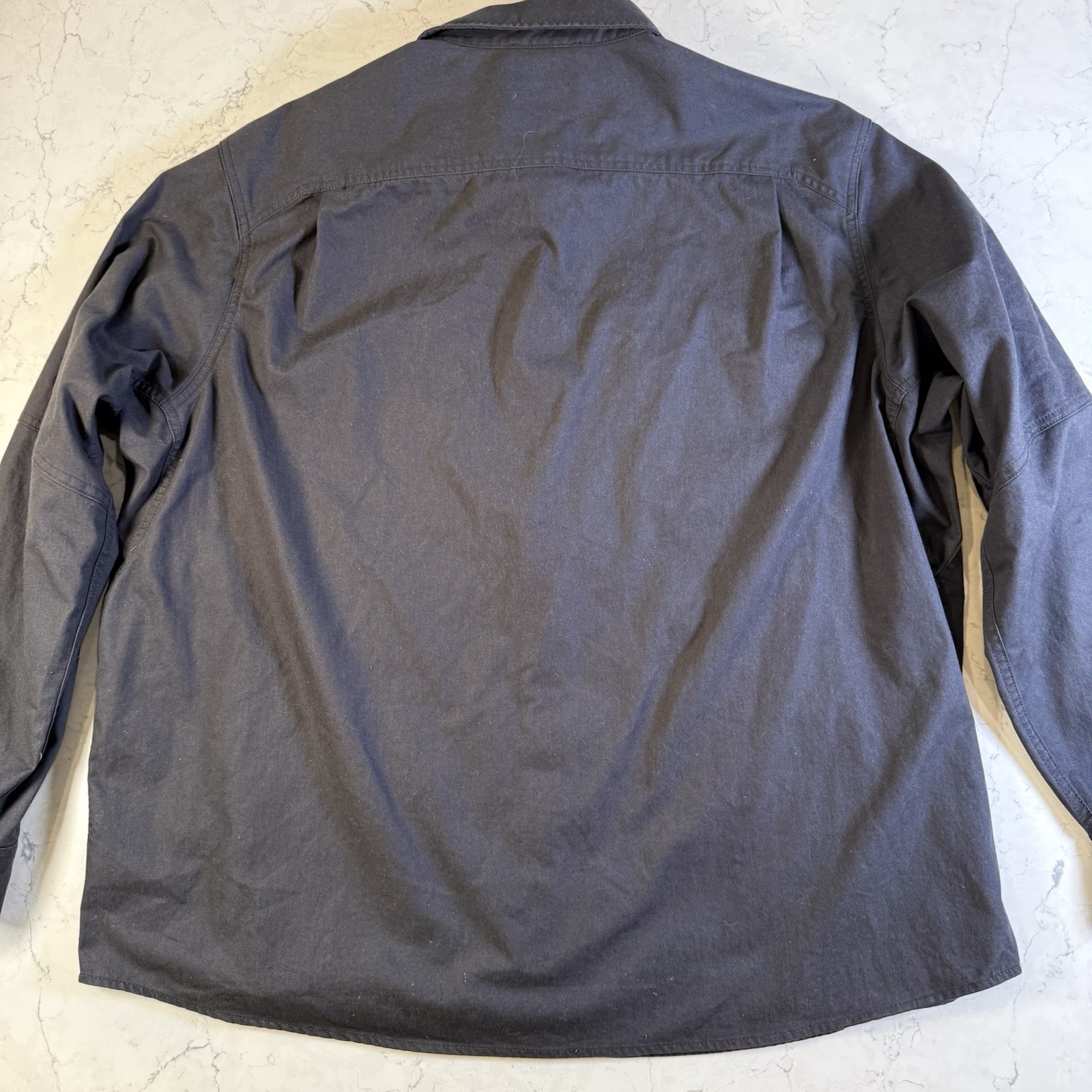 Duluth Trading Alaskan Hard Gear Snap Button Work Barn Jacket Mens 2XL Dark Gray image 7