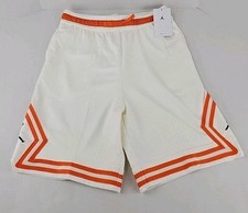 Nike Air Jordan Sport Dri-FIT Diamond Shorts Youth Big Boys' Sz XL White/Orange