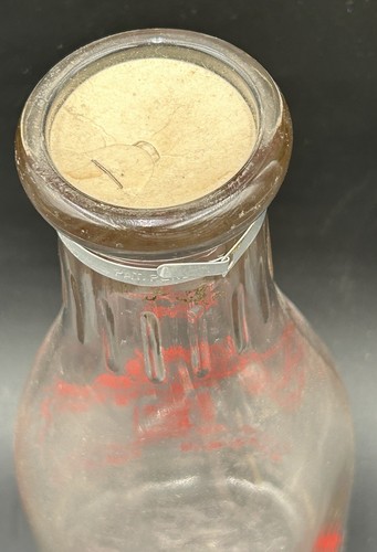 1940s BORDEN'S DAIRY DELIVERY DEPOSIT BOTTLE CAL.STORE 1/2 PINT MILK BOTTLE - Picture 5 of 6