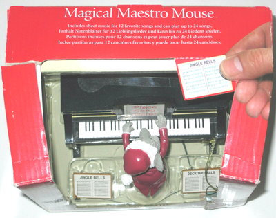 MR. CHRISTMAS MAGICAL MAESTRO MOUSE 2013 -ANIMATED, PIANO, 12