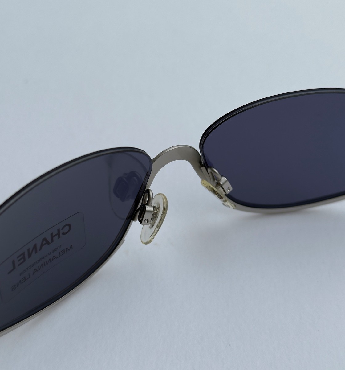 Rare Vintage Y2K CHANEL SPORT 4004 CC Side Logo Sunglasses Purple