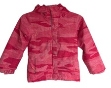 Columbia XS Interchange Winter Jacket Pink Kids Girls Pink Camo Design