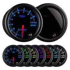 Glowshift Tinted 7 Color 10000 Rpm Tachometer Tach Gauge - For 1-10 Cylinder...